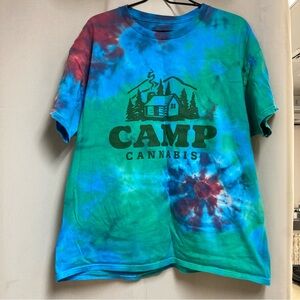 Camp Cannabis Tie-Dye T-Shirt Unisex